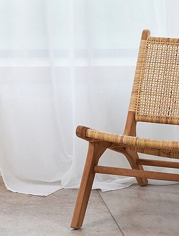 Voilage uni sablé et plombé