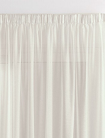 Voilage uni sablé et plombé