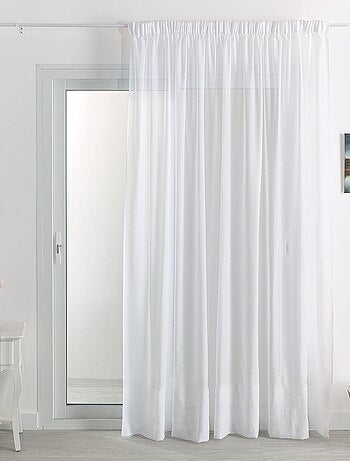 Voilage uni sablé et plombé