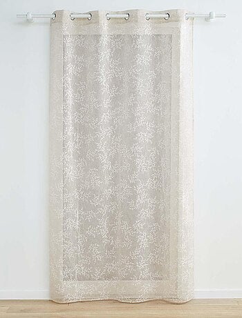 Voilage Vintage fleurs brodées