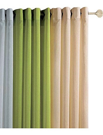 Voilage voile à légère rayure tissée