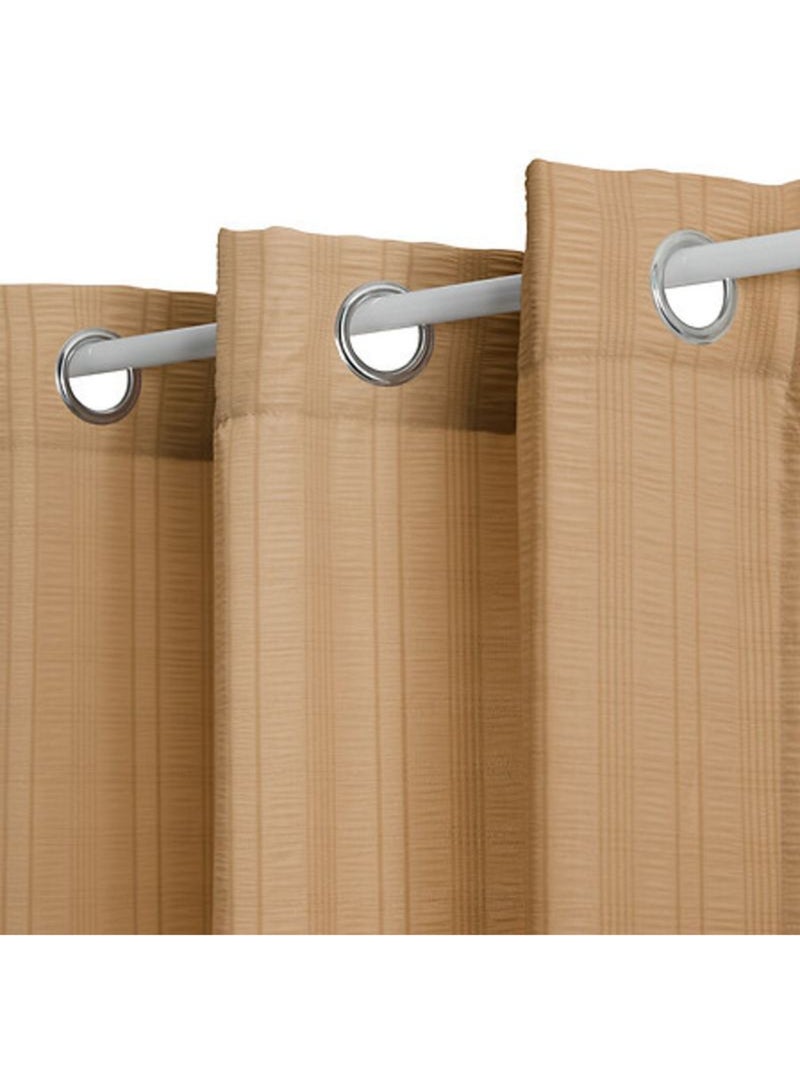 Voilages - Atmosphera - 100% Polyester Beige - Kiabi