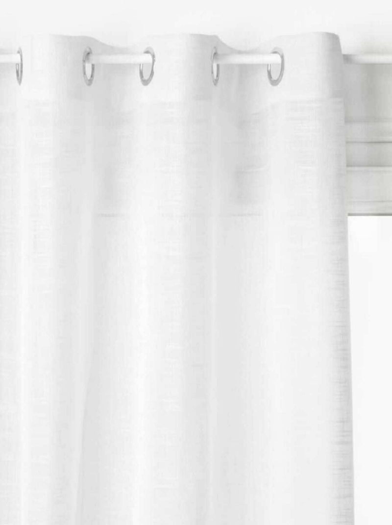 Voilages - Atmosphera - 100% Polyester Blanc - Kiabi