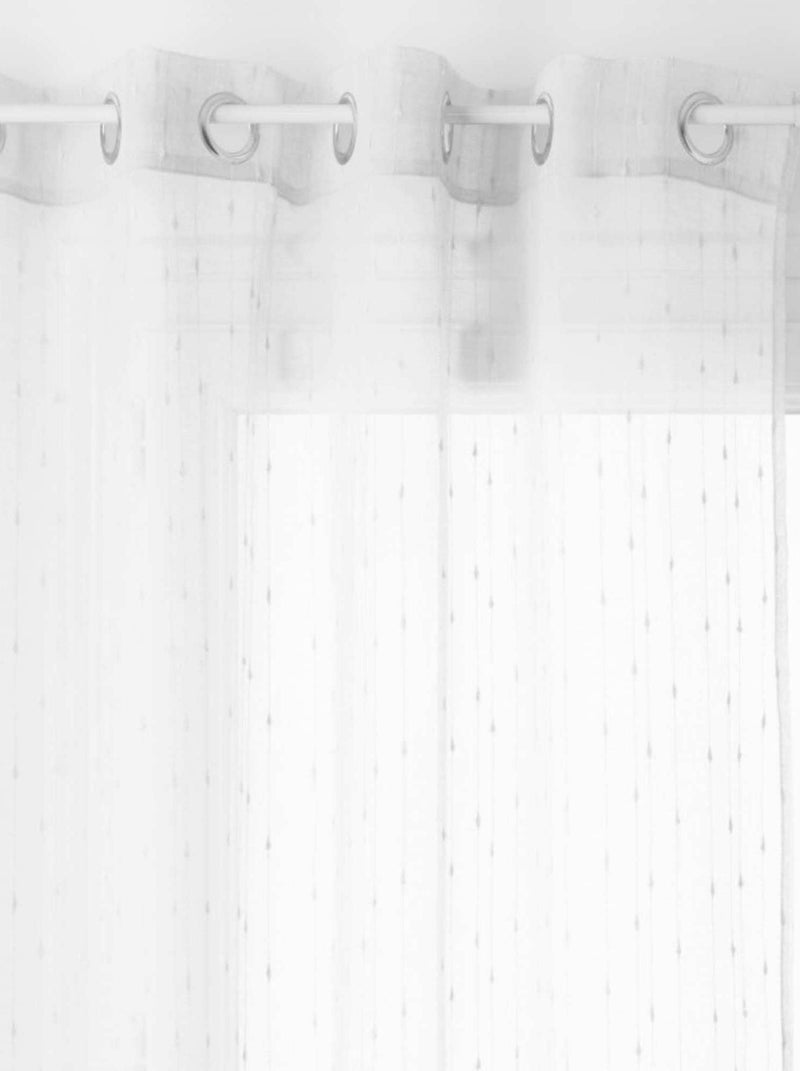 Voilages - Atmosphera - 100% Polyester Blanc - Kiabi