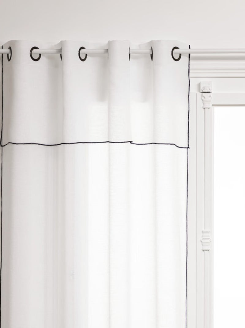 Voilages - Atmosphera - 100% Polyester Blanc - Kiabi