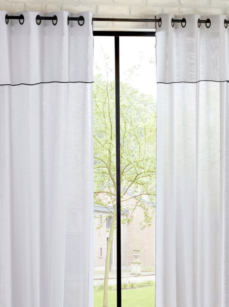 Voilages - Atmosphera - 100% Polyester Blanc - Kiabi