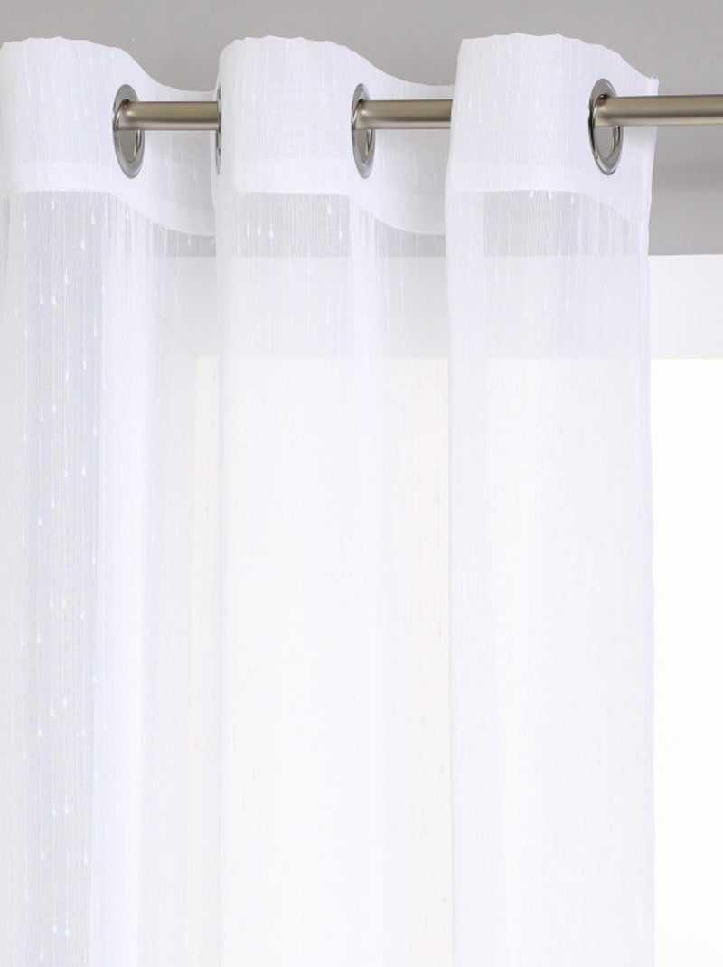 Voilages - Atmosphera - 100% Polyester Blanc - Kiabi