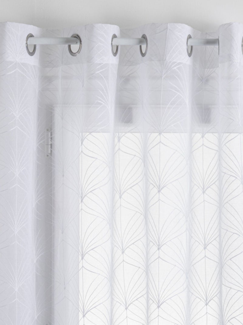 Voilages - Atmosphera - 100% Polyester Blanc - Kiabi