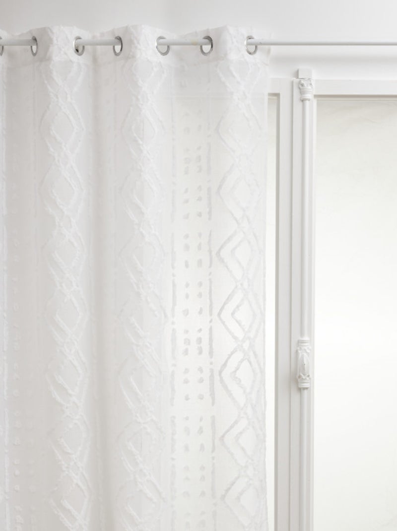Voilages - Atmosphera - 100% Polyester Blanc - Kiabi