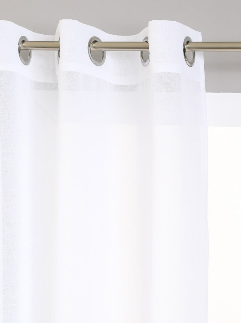 Voilages - Atmosphera - 100% Polyester Blanc - Kiabi