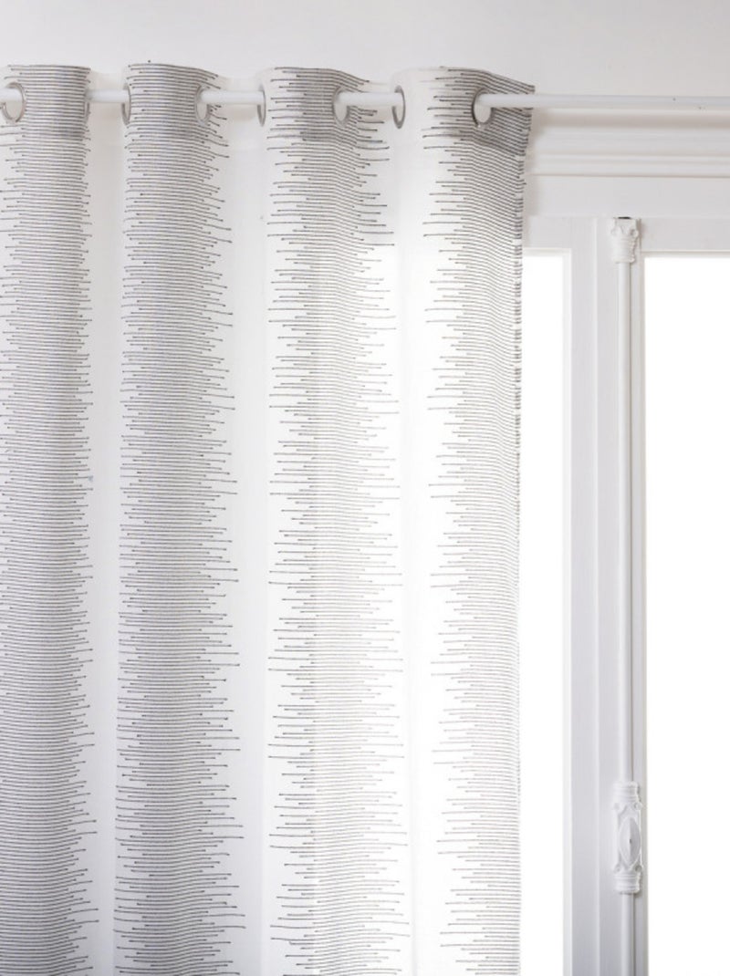 Voilages - Atmosphera - 100% Polyester Blanc - Kiabi
