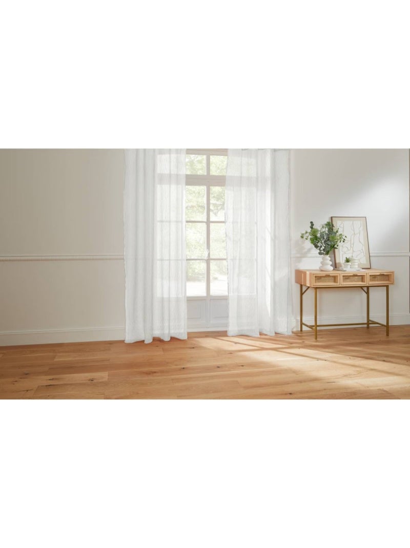Voilages - Atmosphera - 100% Polyester Blanc - Kiabi
