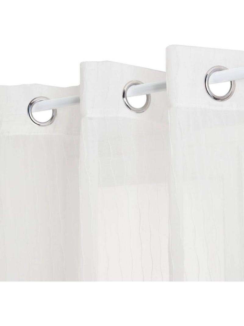 Voilages - Atmosphera - 100% Polyester Blanc - Kiabi
