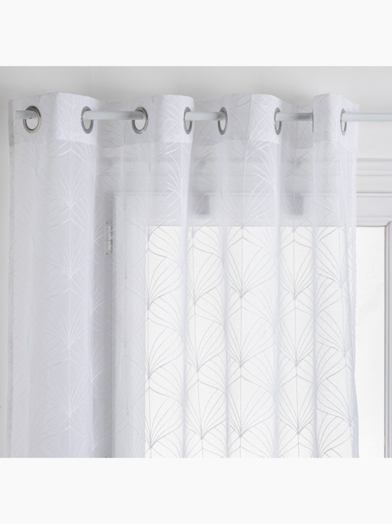 Voilages - Atmosphera - 100% Polyester Blanc - Kiabi