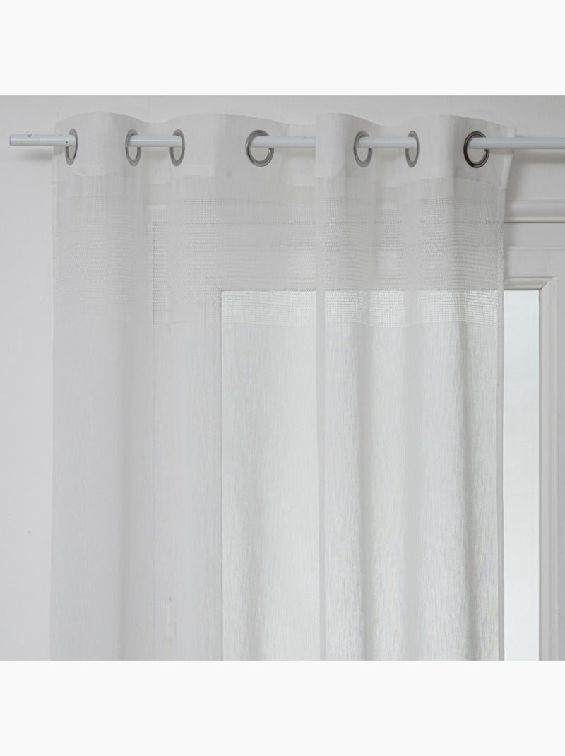 Voilages - Atmosphera - 100% Polyester Blanc - Kiabi