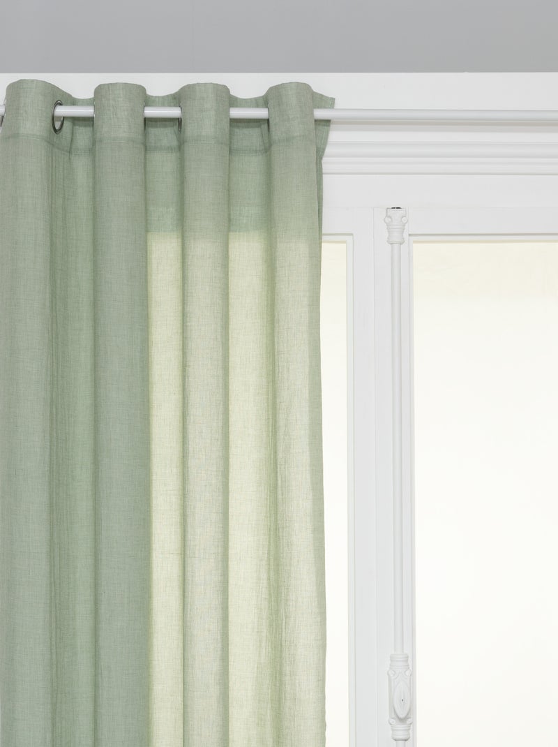 Voilages - Atmosphera - 100% Polyester Bleu céladon - Kiabi