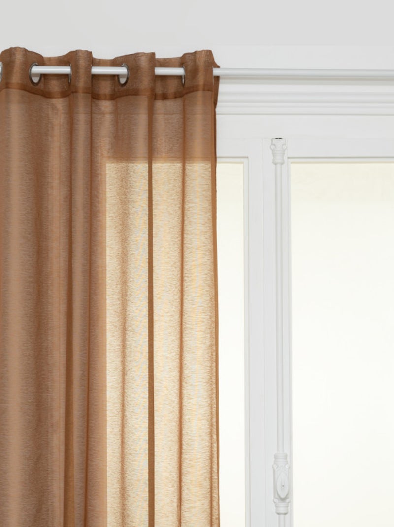 Voilages - Atmosphera - 100% Polyester Camel - Kiabi