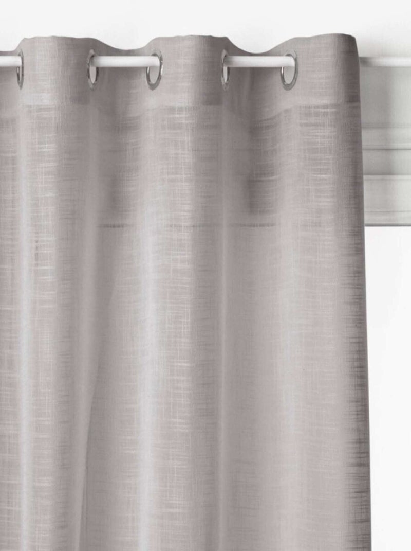 Voilages - Atmosphera - 100% Polyester Gris - Kiabi