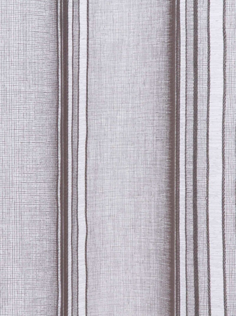 Voilages - Atmosphera - 100% Polyester Gris - Kiabi