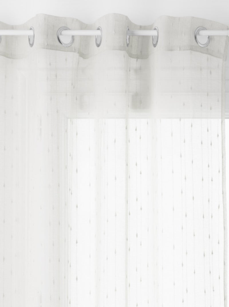 Voilages - Atmosphera - 100% Polyester Ivoire - Kiabi