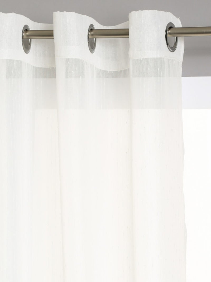 Voilages - Atmosphera - 100% Polyester Ivoire - Kiabi