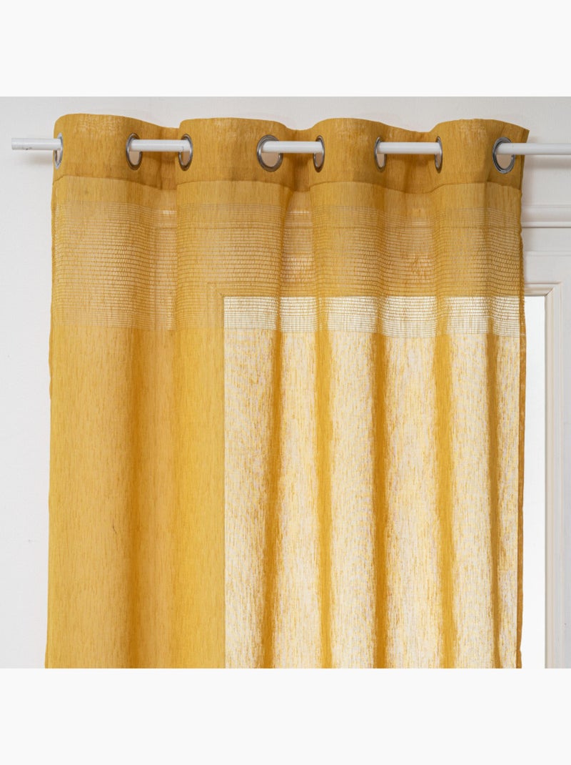 Voilages - Atmosphera - 100% Polyester Jaune - Kiabi