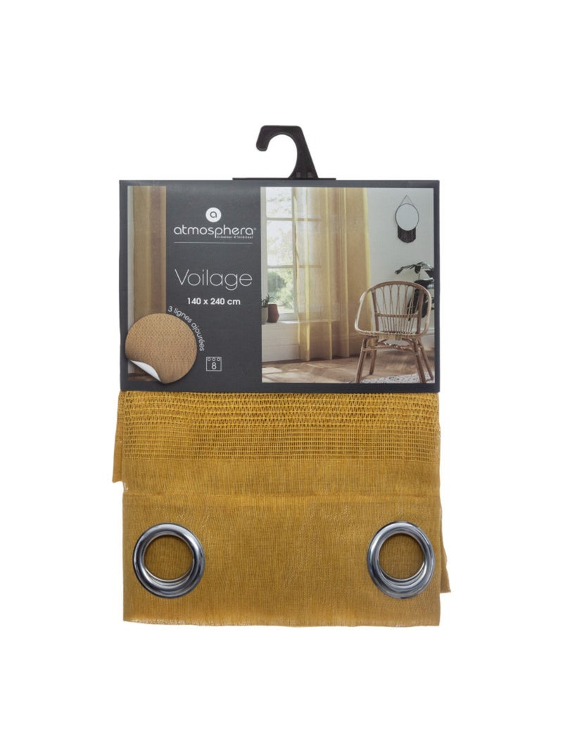 Voilages - Atmosphera - 100% Polyester Jaune - Kiabi