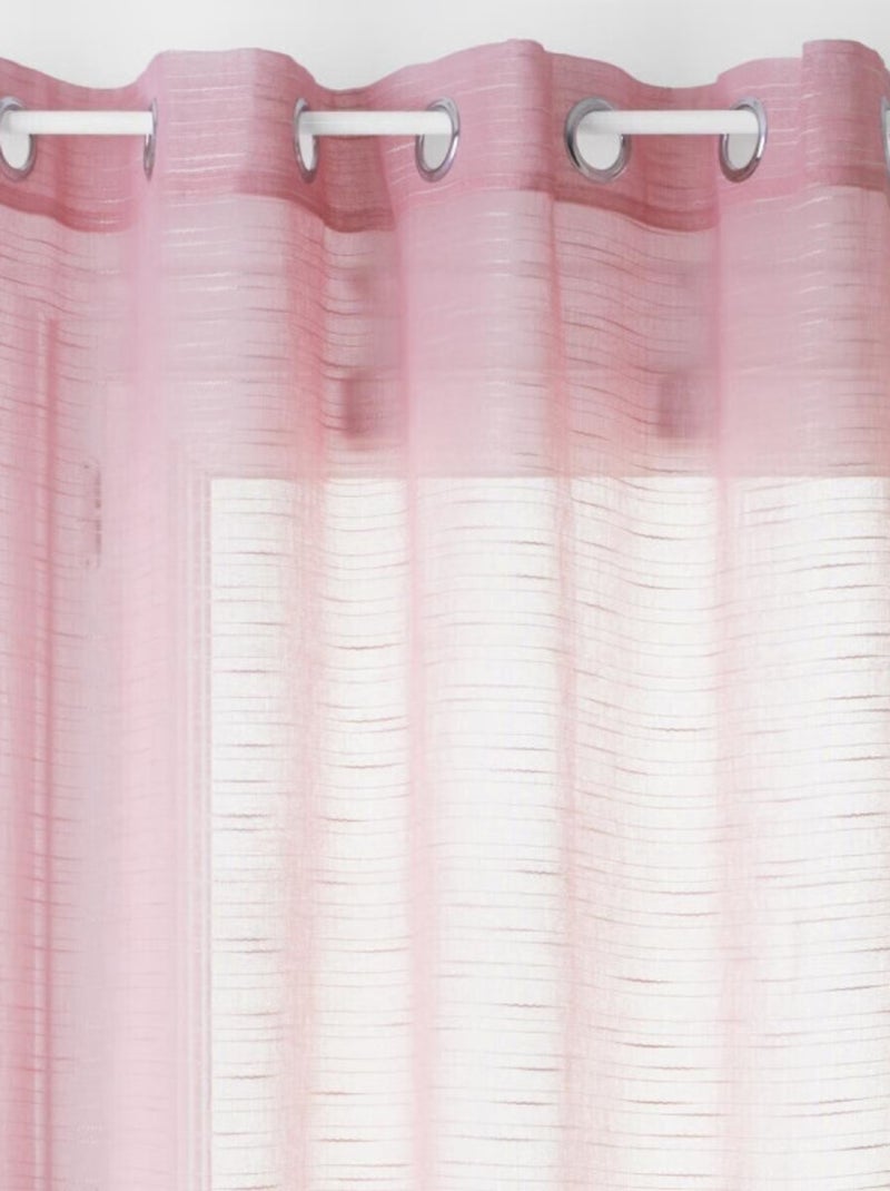 Voilages - Atmosphera - 100% Polyester Rose - Kiabi