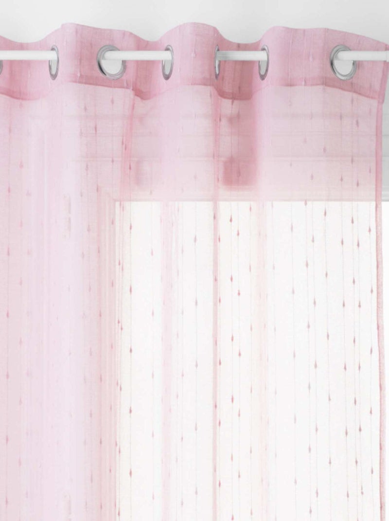 Voilages - Atmosphera - 100% Polyester Rose - Kiabi