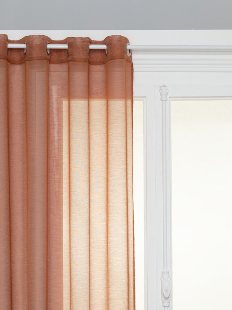 Voilages - Atmosphera - 100% Polyester Terracotta - Kiabi