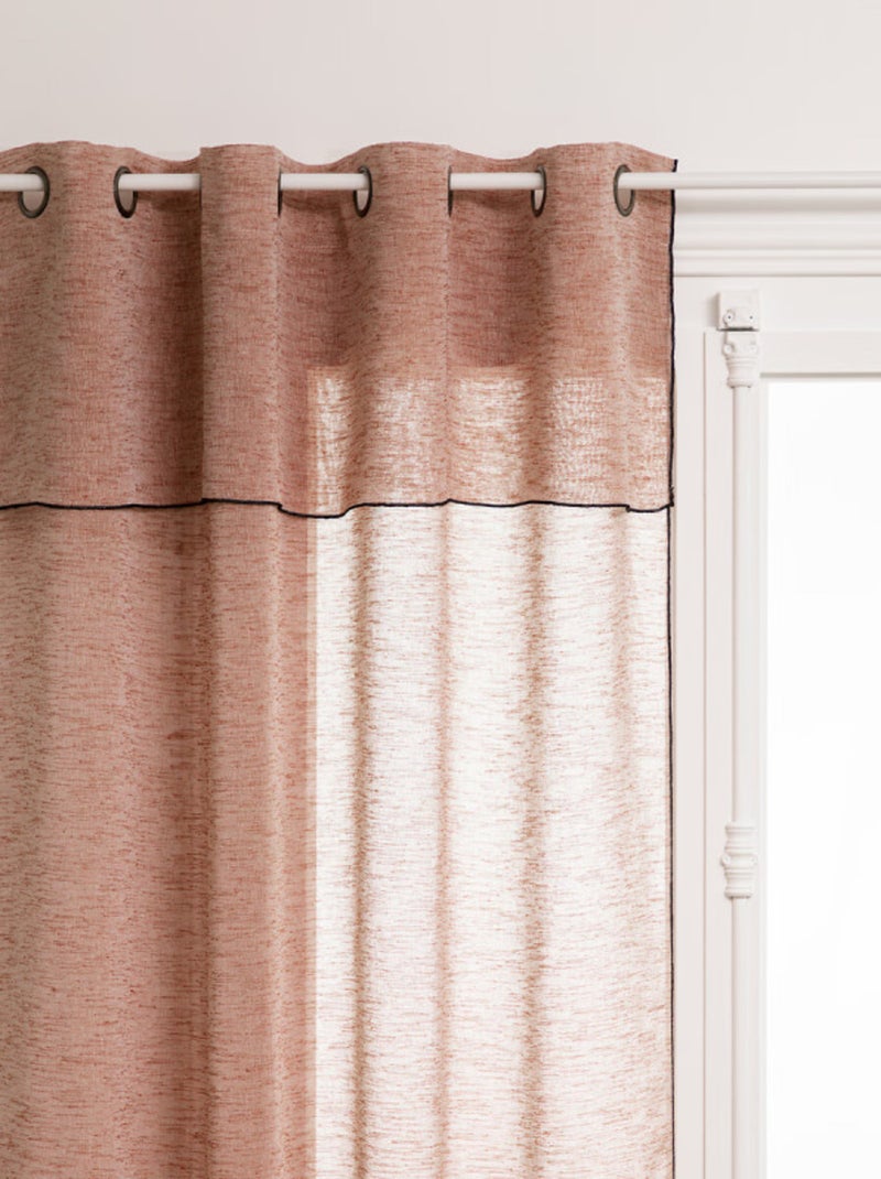 Voilages - Atmosphera - 100% Polyester Terracotta - Kiabi