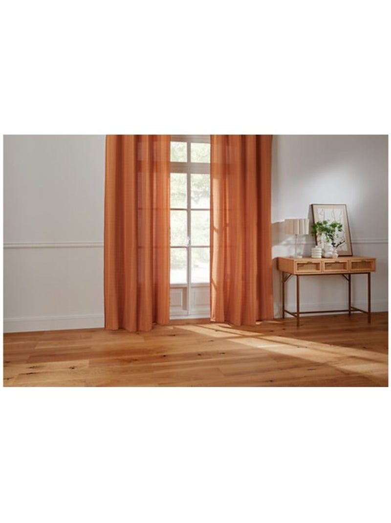 Voilages - Atmosphera - 100% Polyester Terracotta - Kiabi