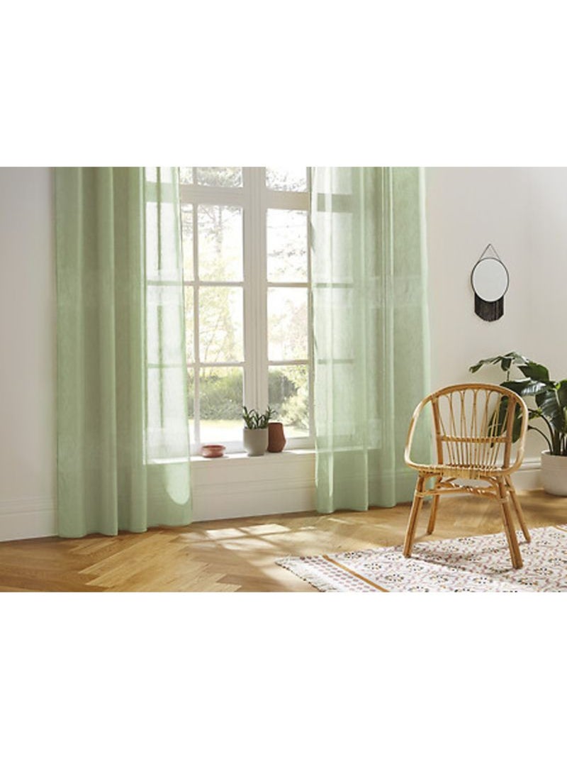 Voilages - Atmosphera - 100% Polyester Vert - Kiabi