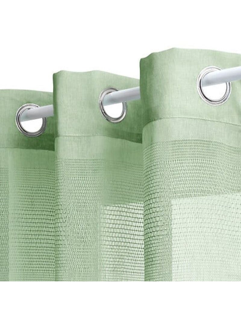 Voilages - Atmosphera - 100% Polyester Vert - Kiabi