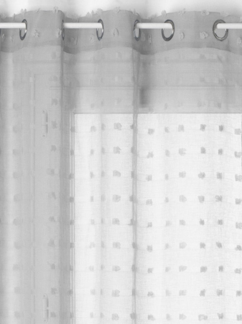 Voilages - Atmosphera - Polyester Gris - Kiabi