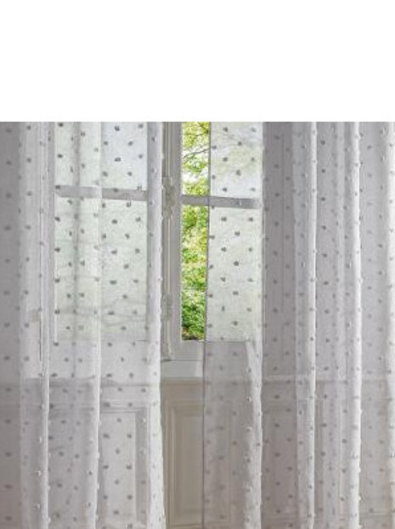 Voilages - Atmosphera - Polyester Gris - Kiabi