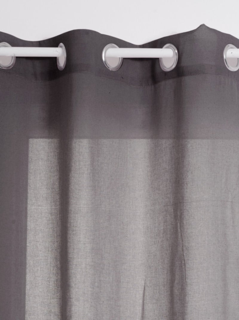 Voilages - Atmosphera - Polyester Gris - Kiabi