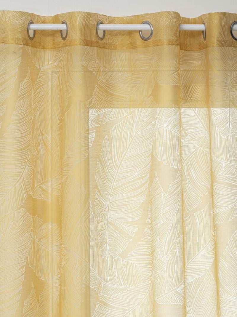 Voilages - Atmosphera - Polyester Jaune foncé - Kiabi