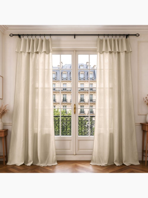 Voilages - coton pur - 100% polyester - Kiabi Voilages - coton pur - 100% polyester - Kiabi