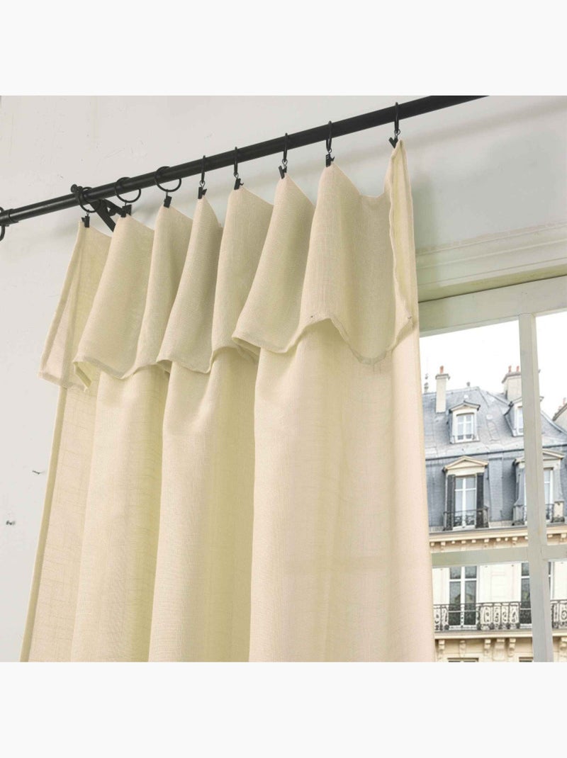Voilages - coton pur - 100% polyester Beige - Kiabi
