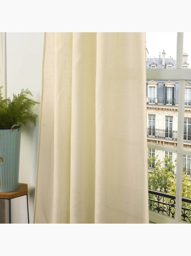 Voilages - coton pur - 100% polyester Beige - Kiabi