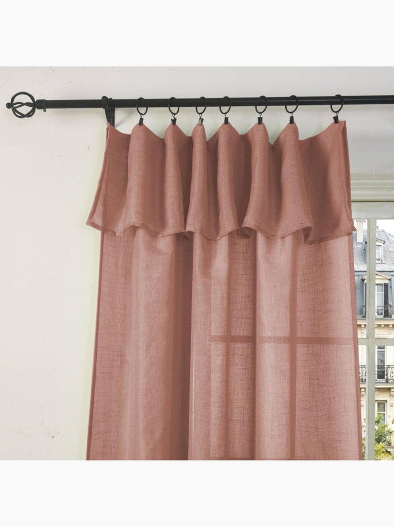 Voilages - coton pur - 100% polyester Terracotta - Kiabi