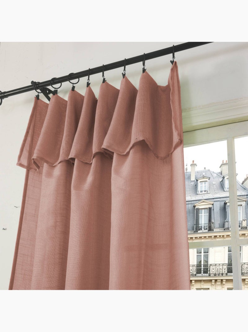 Voilages - coton pur - 100% polyester Terracotta - Kiabi