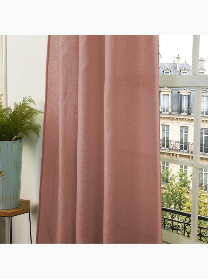 Voilages - coton pur - 100% polyester Terracotta - Kiabi