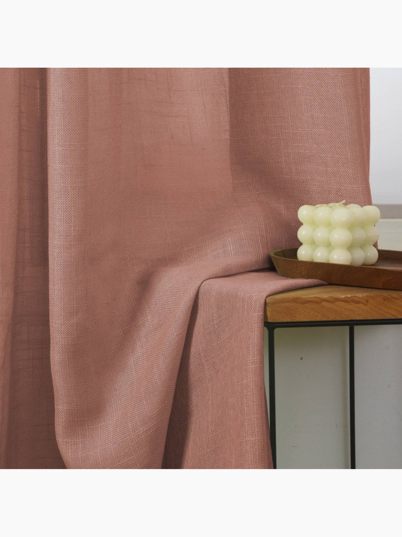 Voilages - coton pur - 100% polyester Terracotta - Kiabi