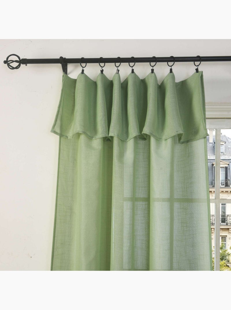 Voilages - coton pur - 100% polyester Vert - Kiabi