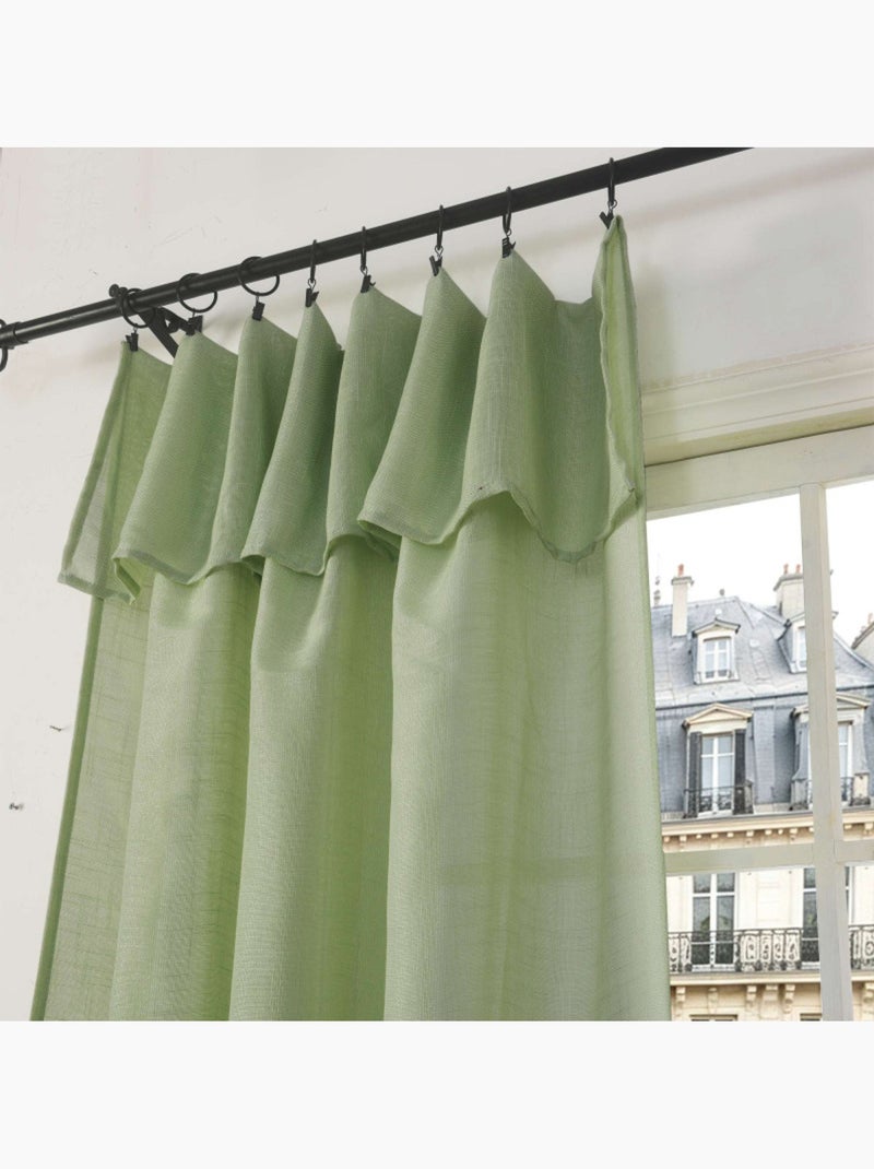 Voilages - coton pur - 100% polyester Vert - Kiabi
