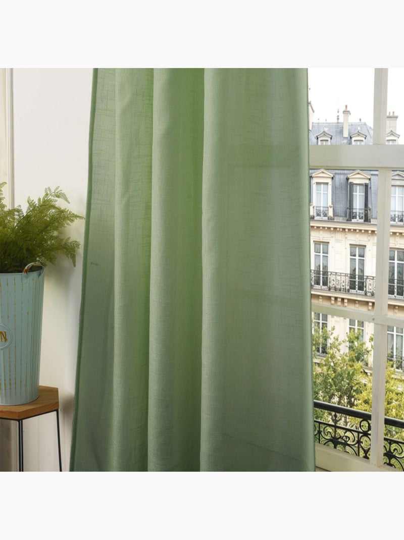 Voilages - coton pur - 100% polyester Vert - Kiabi