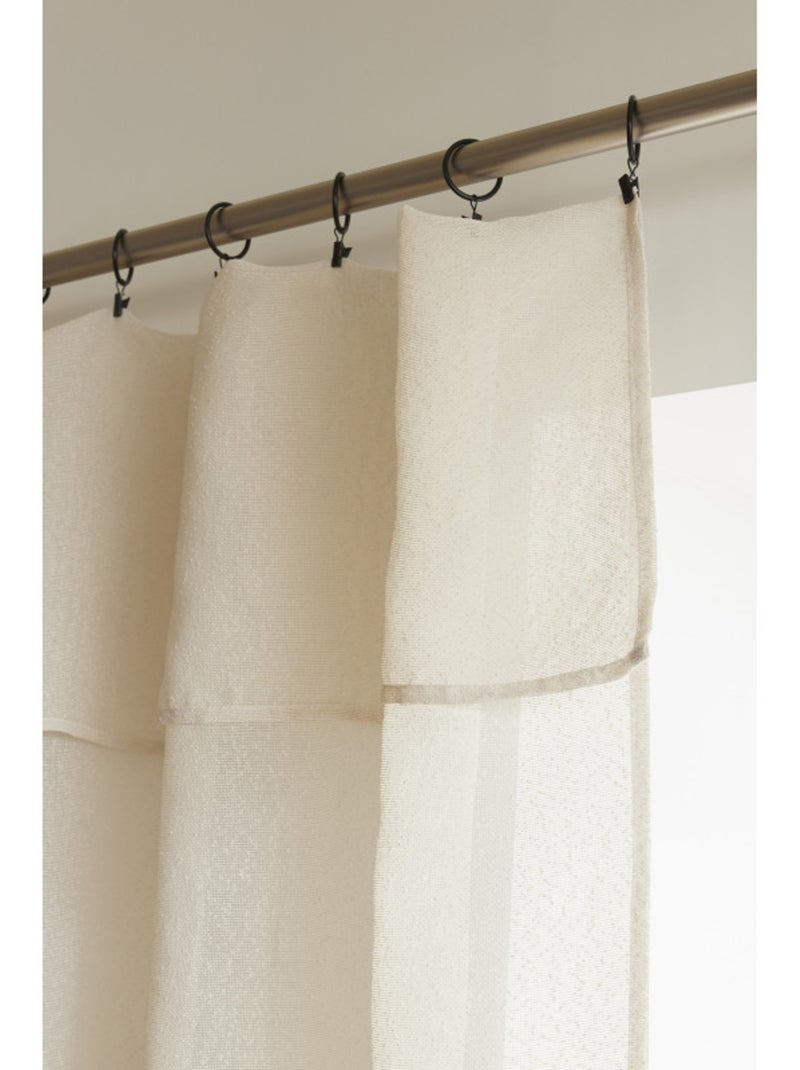 Voilages - Le Fil d'Ariane - 100% Polyester Beige sable - Kiabi