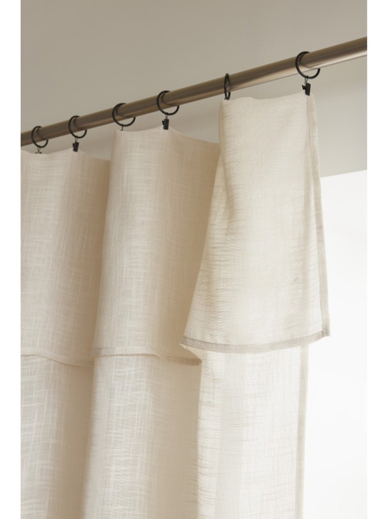 Voilages - Le Fil d'Ariane - 100% Polyester Beige sable - Kiabi